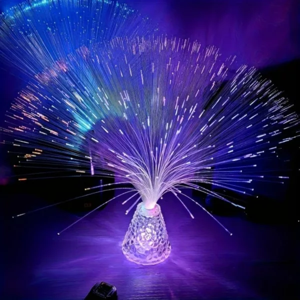 Lampe décorative fibre optique ondulée – Image 11