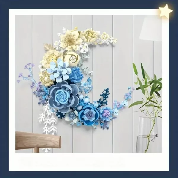 Lego orchidée murale forme croissant florale – Image 2