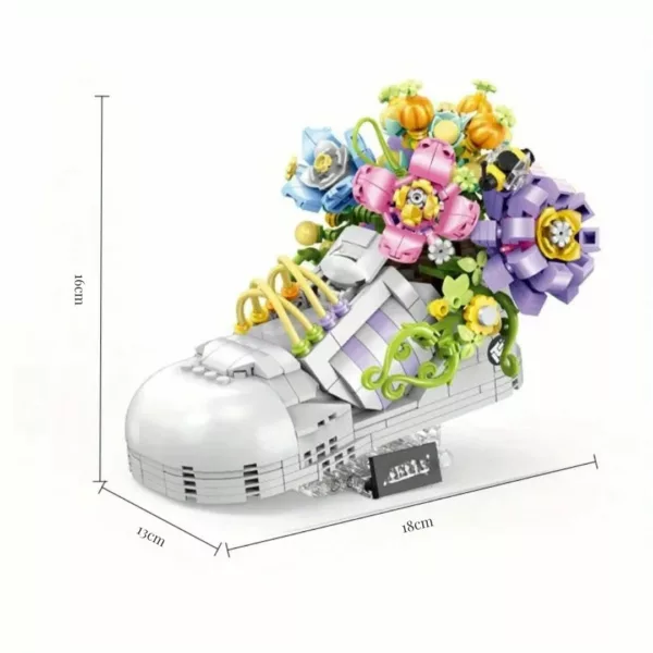 Lego orchidée sneakers design floral original – Cadeau déco unique et créatif pour fleurir votre intérieur – Image 5