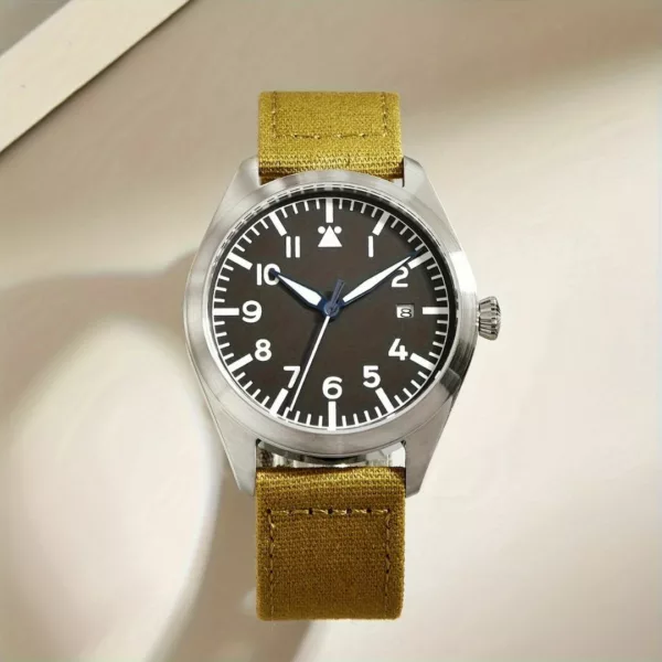 Montre militaire américaine mécanique robuste – Style tactique vintage, étanche et ultra résistante pour aventuriers – Image 6