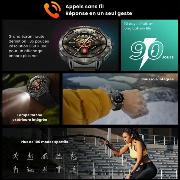 Montre militaire connectée gps robuste – Image 5