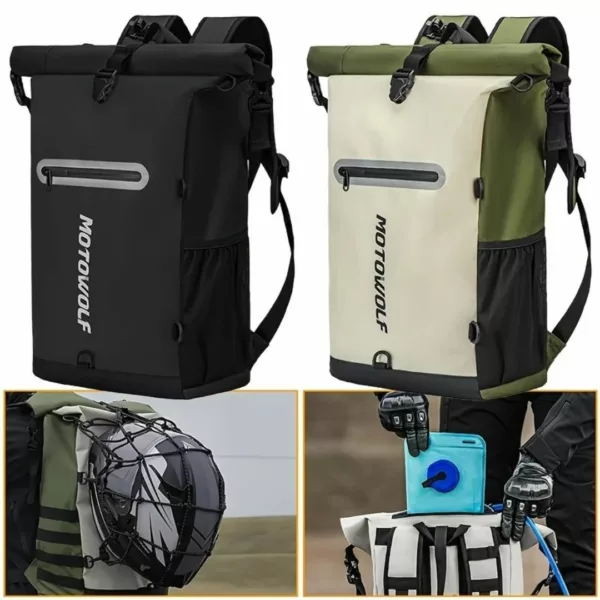 Sac à dos moto étanche rouleau – Image 8