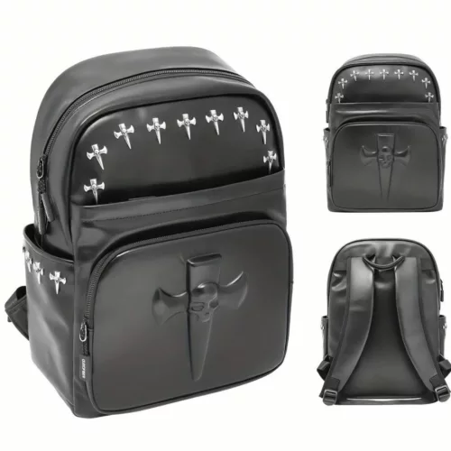 Sac à dos moto style gothique