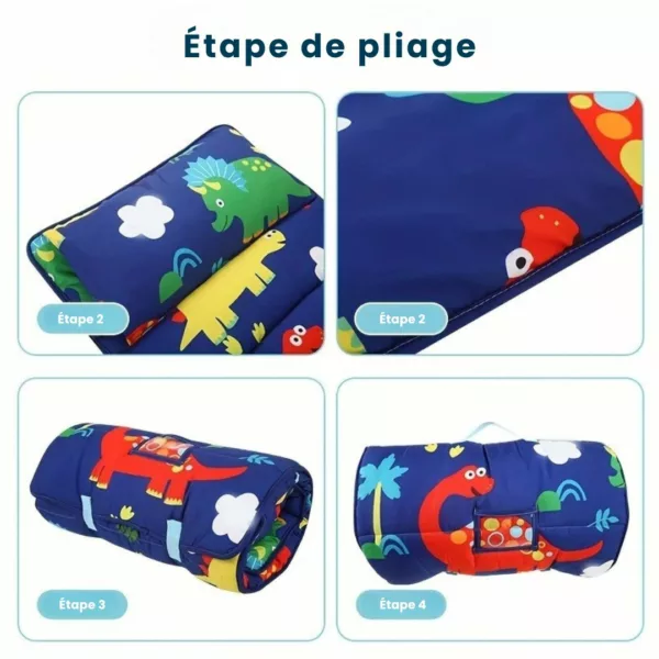 Sac de couchage enfant velours doux – Confort ultra moelleux pour nuits paisibles et cocooning partout – Image 2