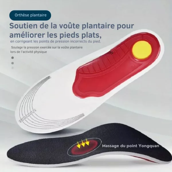 Semelle corrective soutien pied plat – Soulage la douleur, corrige la posture, confort au quotidien – Image 4