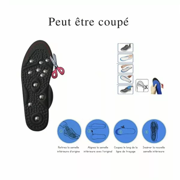 Semelle magnétique massage réflexologie plantaire – Image 7