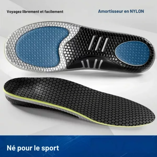 Semelle sport antichoc haute élasticité – Confort extrême, absorbe les chocs, idéale pour course et longues marches – Image 2