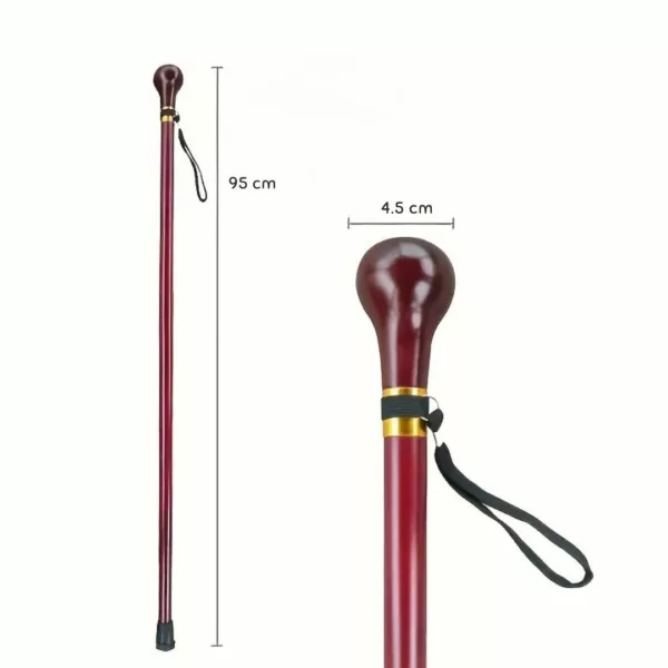 Canne boule élégante avec dragonne – maintien sûr et style raffiné pour marche confortable au quotidien – Image 10
