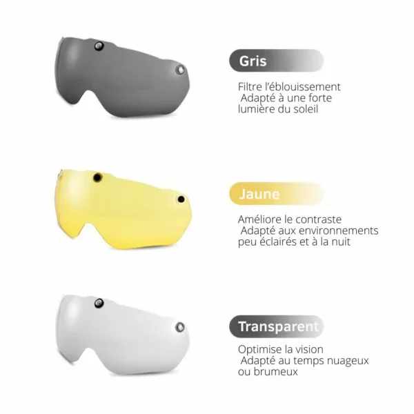 Casque cycliste lentilles interchangeables – Image 13