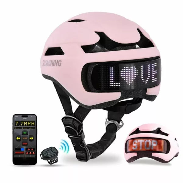 Casque vélo LED écran connecté – Image 7