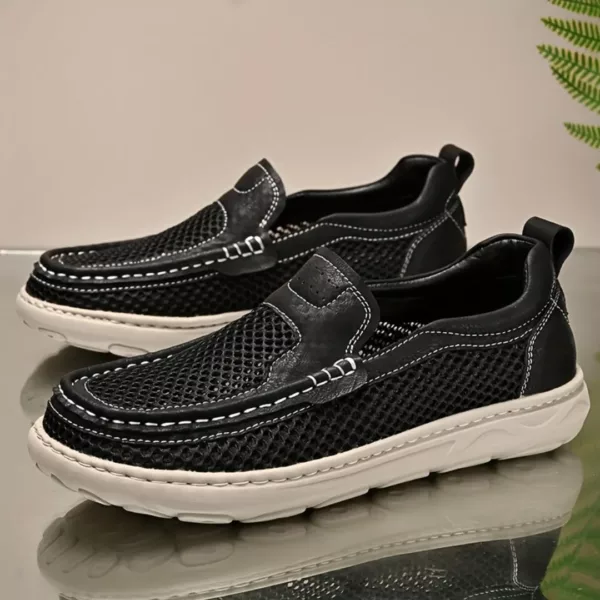 Chaussure bateau homme maille respirante – Image 5