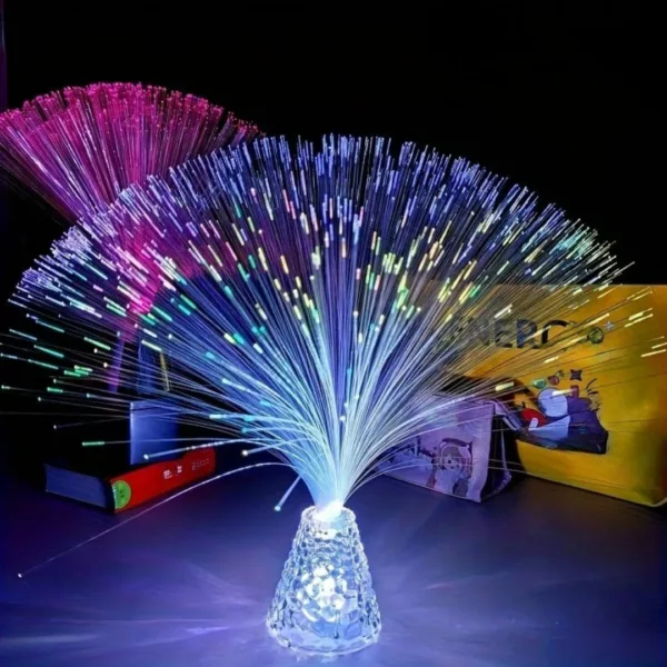 Lampe décorative fibre optique ondulée – Image 12