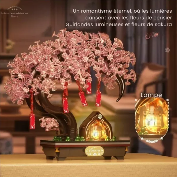 Lego bonsai cerisier japonais décoratif – Image 4