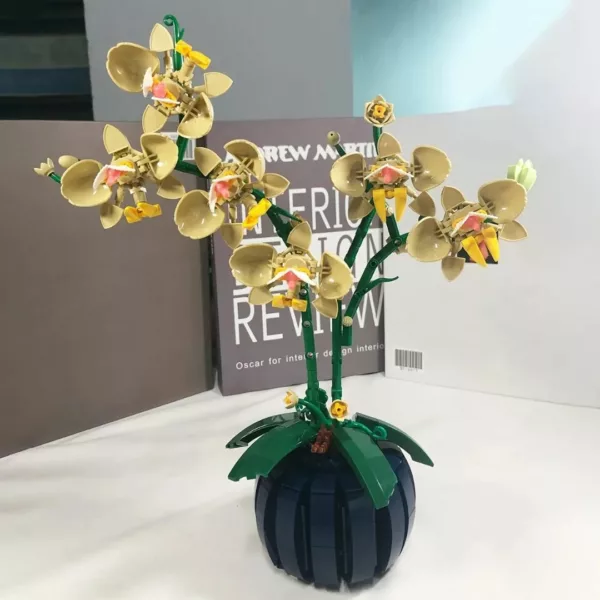 Lego orchidée asiatique tiges incurvées floraison dense – Image 4