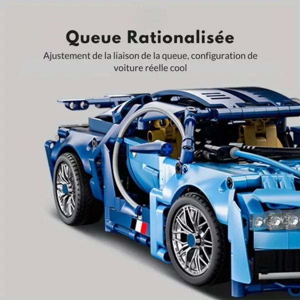 Lego technic voiture Bugatti Divo bleue – Image 4