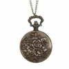 Montre à gousset rose florale vintage – Élégance rétro intemporelle pour un style romantique et raffiné
