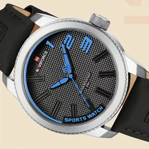 Montre militaire américaine bracelet cuir – Style robuste et authentique pour homme aventureux – Résistante et élégante