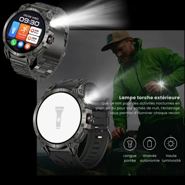 Montre militaire connectée gps robuste – Image 6