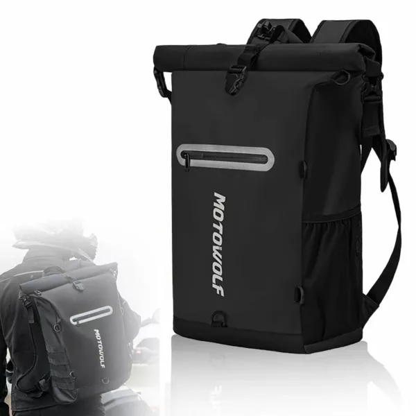 Sac à dos moto étanche rouleau – Image 9