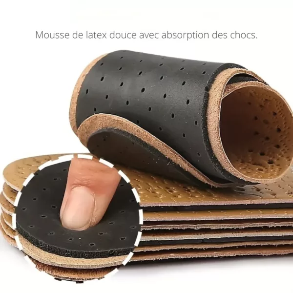 Semelle en cuir respirant pour chaussures – Image 5