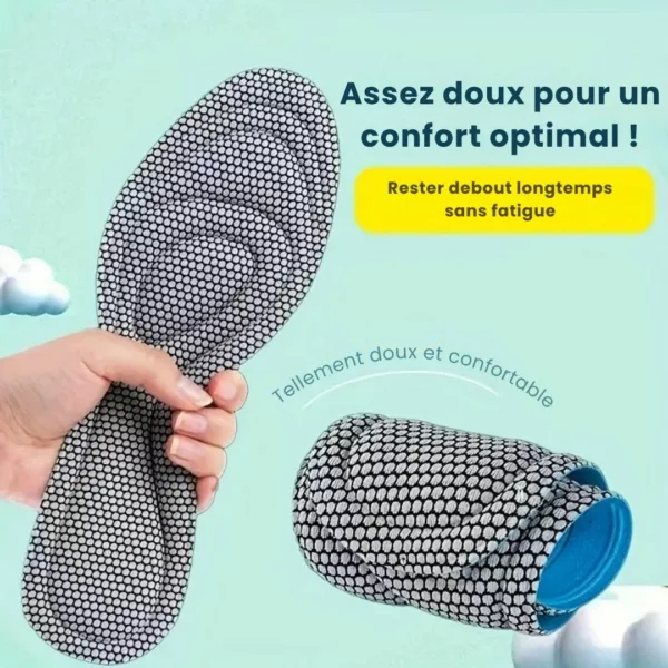 Semelle respirante soutien pied complet – Soulage les douleurs plantaires, absorbe les chocs, confort longue durée – Image 3
