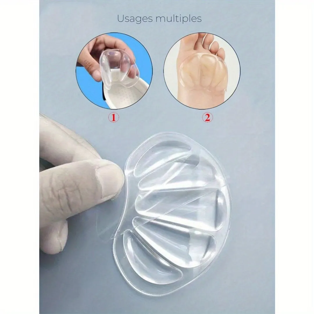 Coussinet gel correcteur orteils transparent – Soulage les douleurs, aligne les orteils, invisible dans vos chaussures – Image 4