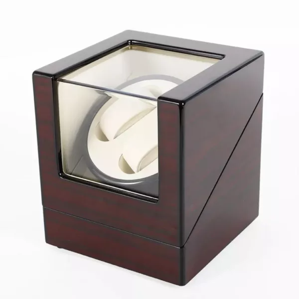 Remontoir automatique montre bois vitré – Préserve vos montres avec élégance – Mécanisme silencieux et design haut de gamme – Image 4
