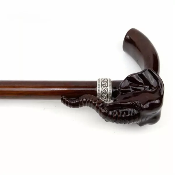 Canne éléphant sculpté style cosplay – Accessoire original et élégant pour costumes, déguisements ou collection artisanale – Image 11