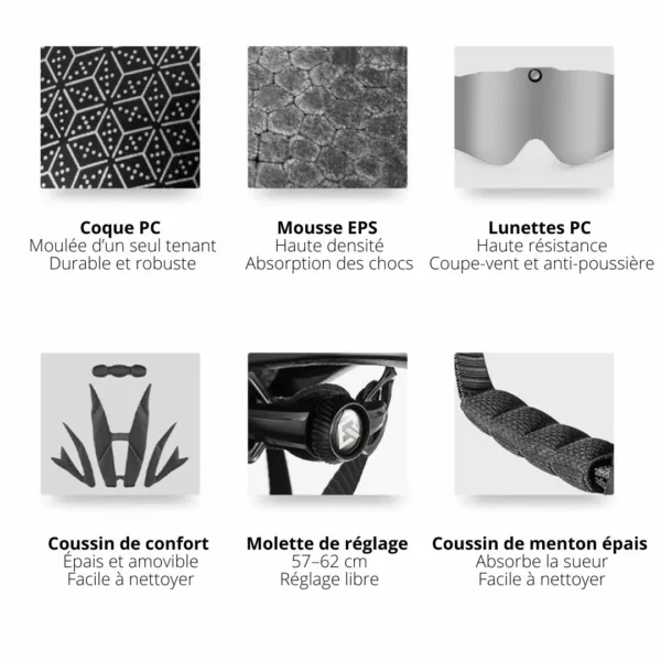 Casque cycliste lentilles interchangeables – Image 12