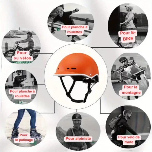 Casque vélo urbain demi-visière – Image 4