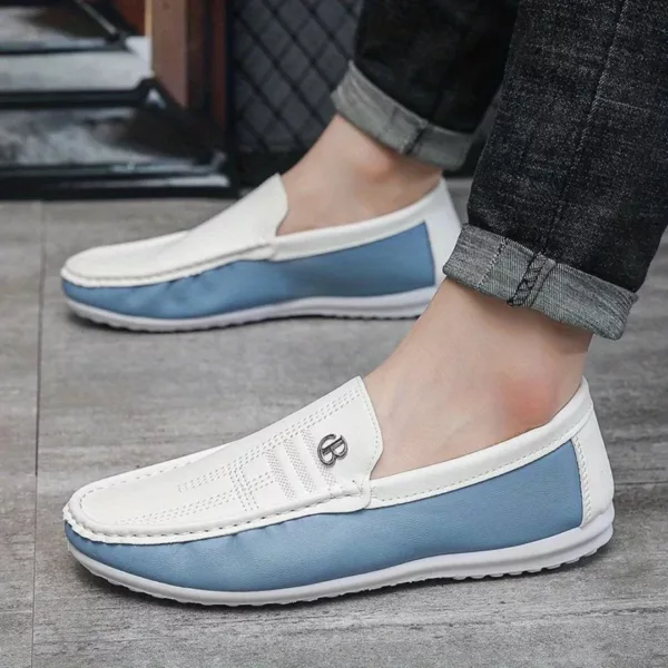 Chaussure bateau homme bicolore style yacht – Image 7