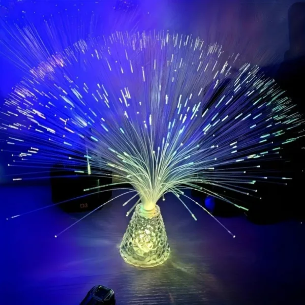 Lampe décorative fibre optique ondulée – Image 2
