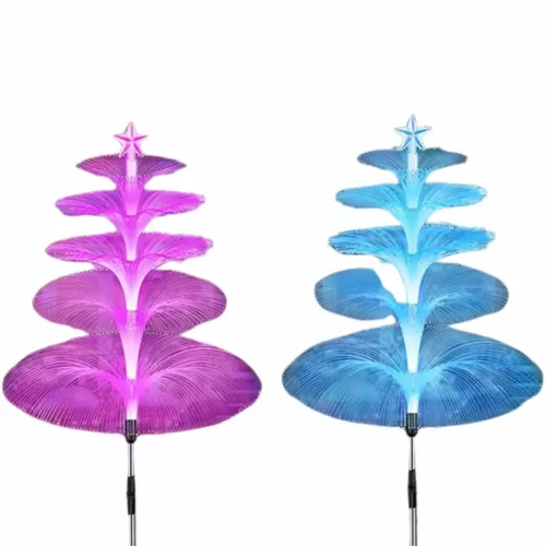 Lampe solaire jardin fibre optique
