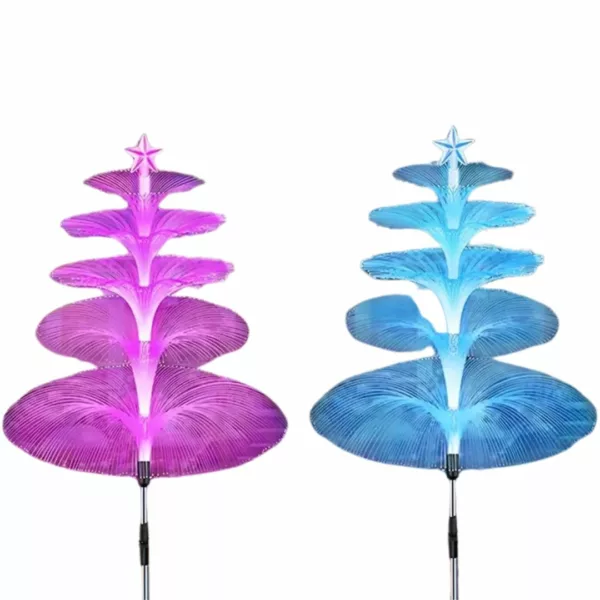 Lampe solaire jardin fibre optique