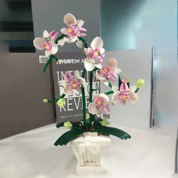 Lego orchidée asiatique tiges incurvées floraison dense – Image 5