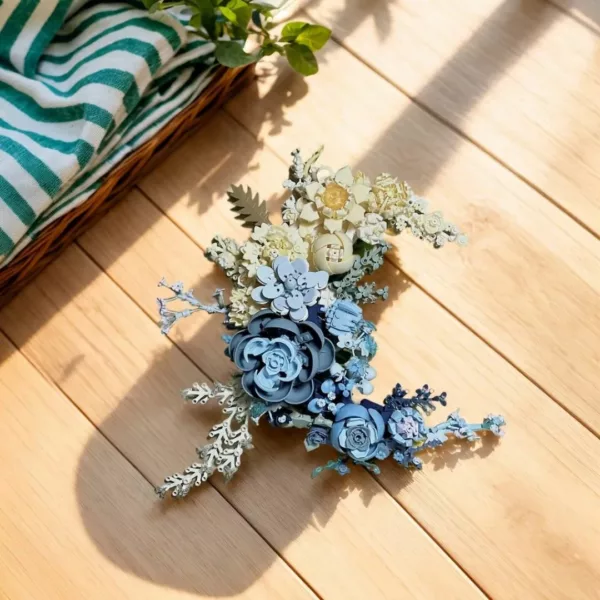 Lego orchidée murale forme croissant florale – Image 3