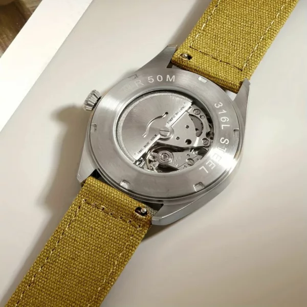 Montre militaire américaine mécanique robuste – Style tactique vintage, étanche et ultra résistante pour aventuriers – Image 4