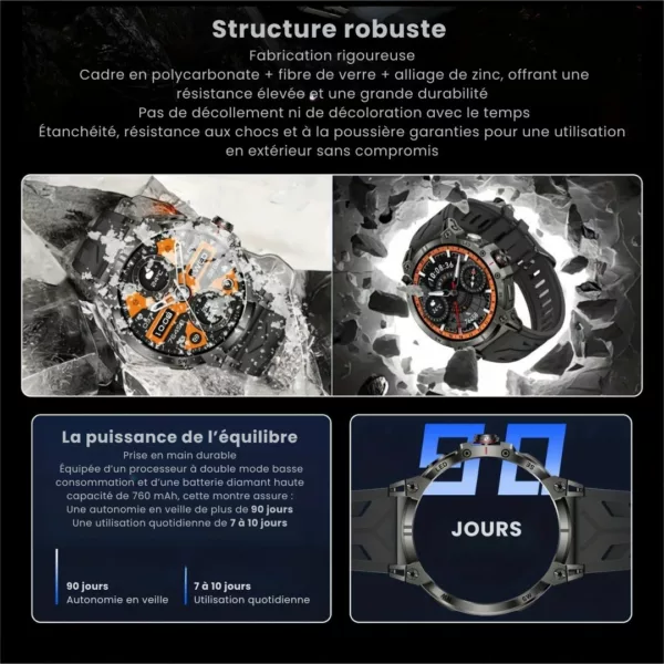 Montre militaire connectée gps robuste – Image 7