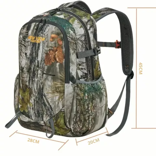 Sac à dos randonnée homme camouflage forêt – Ultra résistant, léger et discret pour aventures en pleine nature – Image 4