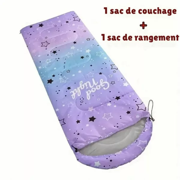 Sac de couchage enfant rectangulaire léger – Image 3