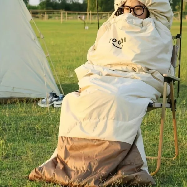 Sac de couchage thermique adulte hiver – Ultra chaud et imperméable pour nuits glaciales en extérieur – Image 6