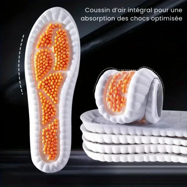 Semelle coussin air intégral amorti – Confort ultime pour pieds fatigués – Absorbe chocs et réduit douleurs – Image 9