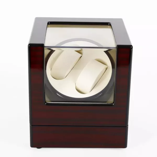 Remontoir automatique montre bois vitré – Préserve vos montres avec élégance – Mécanisme silencieux et design haut de gamme – Image 5