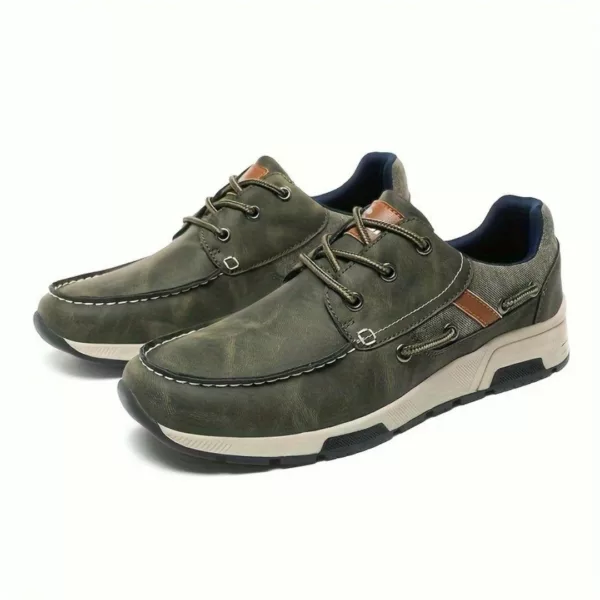 Chaussure bateau homme confort semelle sport – Image 3
