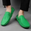 Chaussure bateau homme cuir souple élastique