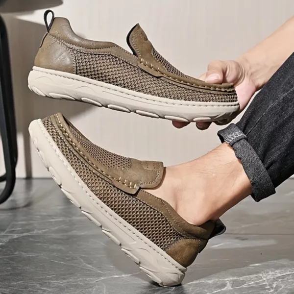 Chaussure bateau homme maille respirante – Image 3
