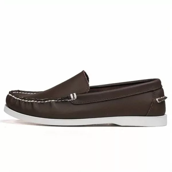 Chaussure bateau homme semelle contrastée casual – Image 6