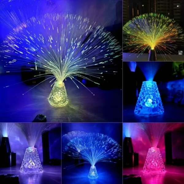 Lampe décorative fibre optique ondulée – Image 4