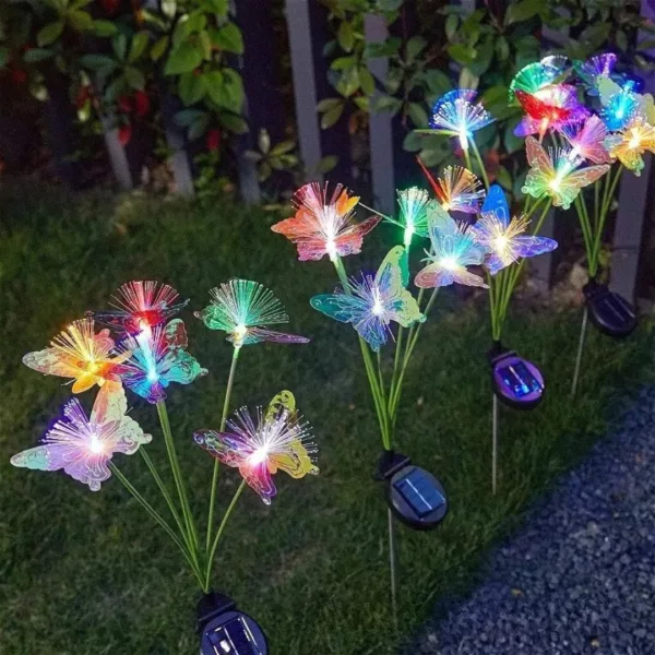 Lampe papillon solaire fibre optique – Image 2