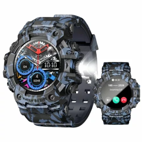Montre militaire connectée sport USB – Étanche, cardio, GPS intégré – Idéale entraînement intensif et outdoor